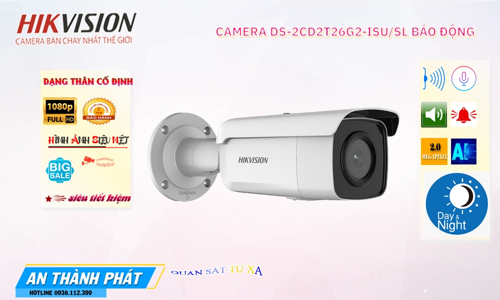 DS-2CD2T26G2-ISU/SL Camera Hikvision ❂