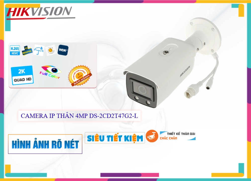 Camera Giá Rẻ Hikvision DS-2CD2T47G2-L HD IP Giá tốt Camera Giá Rẻ Hikvision DS-2CD2T47G2-L HD IP Giá tốt