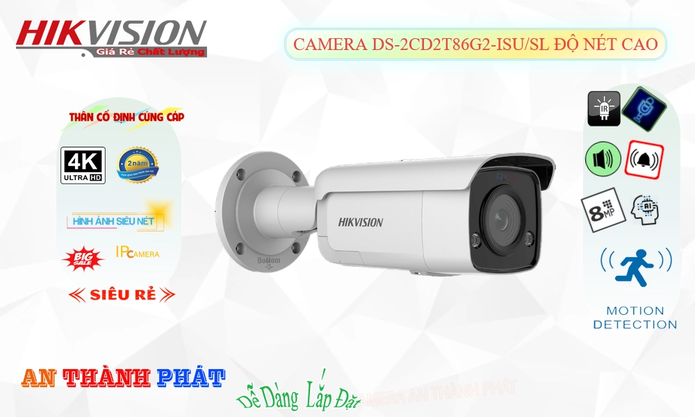 Camera Hikvision IP POEDS-2CD2T86G2-ISU/SL Camera Hikvision IP POEDS-2CD2T86G2-ISU/SL