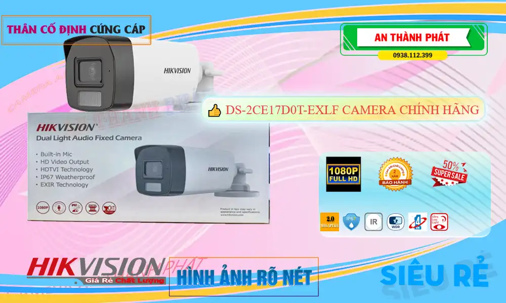 ✪ DS-2CE17D0T-EXLF Hikvision đang khuyến mãi ✪ DS-2CE17D0T-EXLF Hikvision đang khuyến mãi