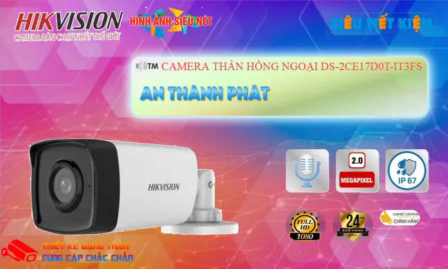 ✅ DS-2CE17D0T-IT3FS Camera Giám Sát