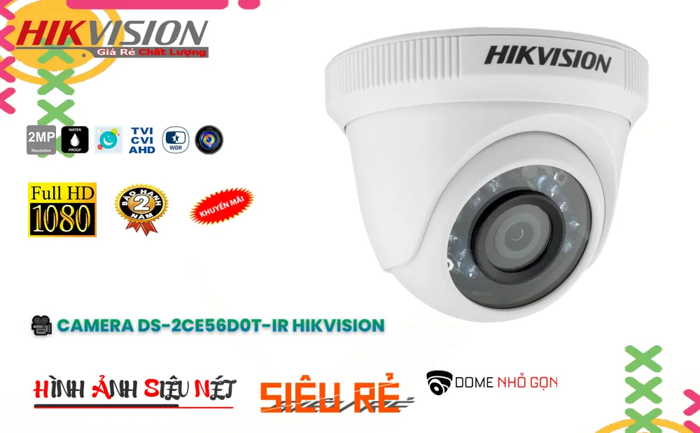 DS-2CE56D0T-IR Camera Với giá cạnh tranh Hikvision DS-2CE56D0T-IR Camera Với giá cạnh tranh Hikvision