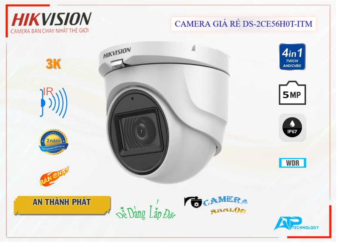 Camera DS-2CE56H0T-ITM Hikvision Camera DS-2CE56H0T-ITM Hikvision