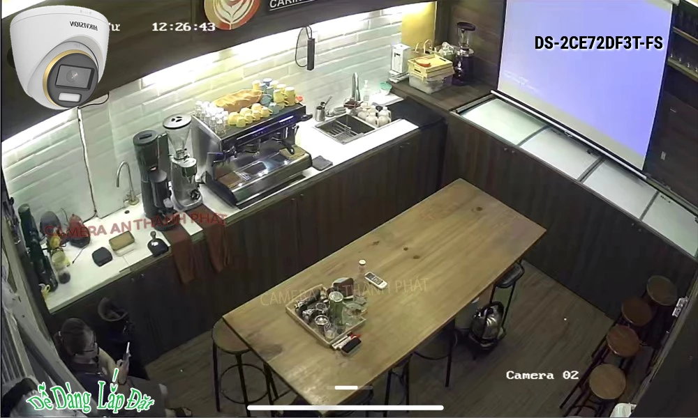 Hikvision DS-2CE72DF3T-FS Sắc Nét