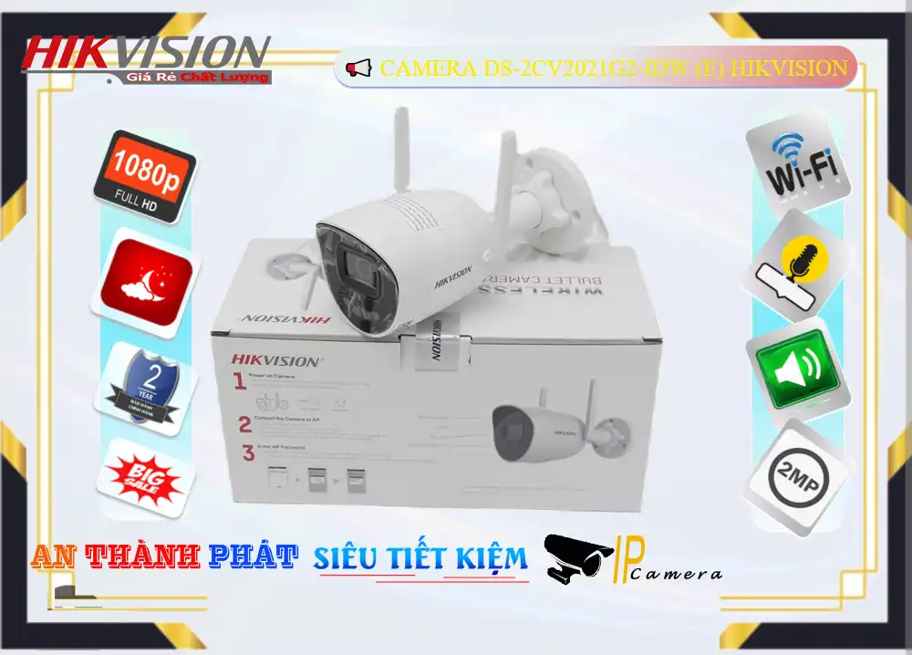 DS-2CV2021G2-IDW(E) Camera An Ninh