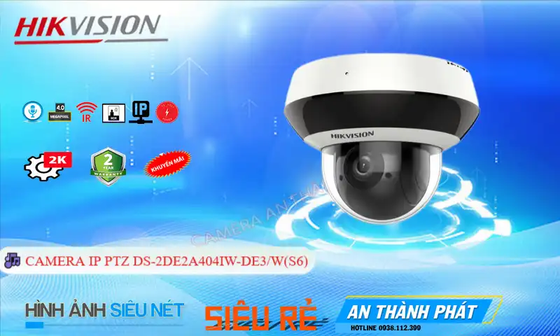 DS-2DE2A404IW-DE3/W(S6) sắc nét Hikvision