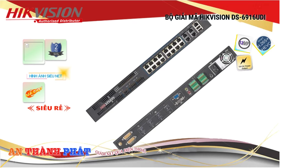 ✪  Đầu Thu KTS Hikvision DS-6916UDI Giá rẻ