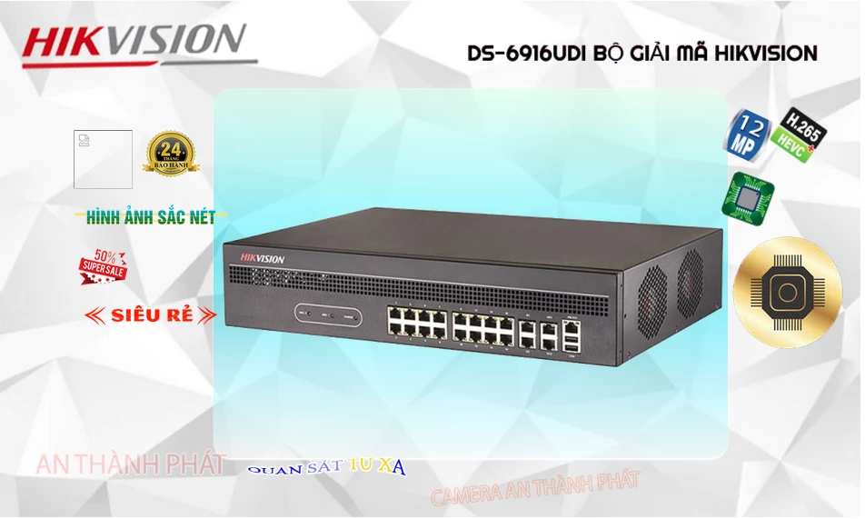 ✪  Đầu Thu KTS Hikvision DS-6916UDI Giá rẻ