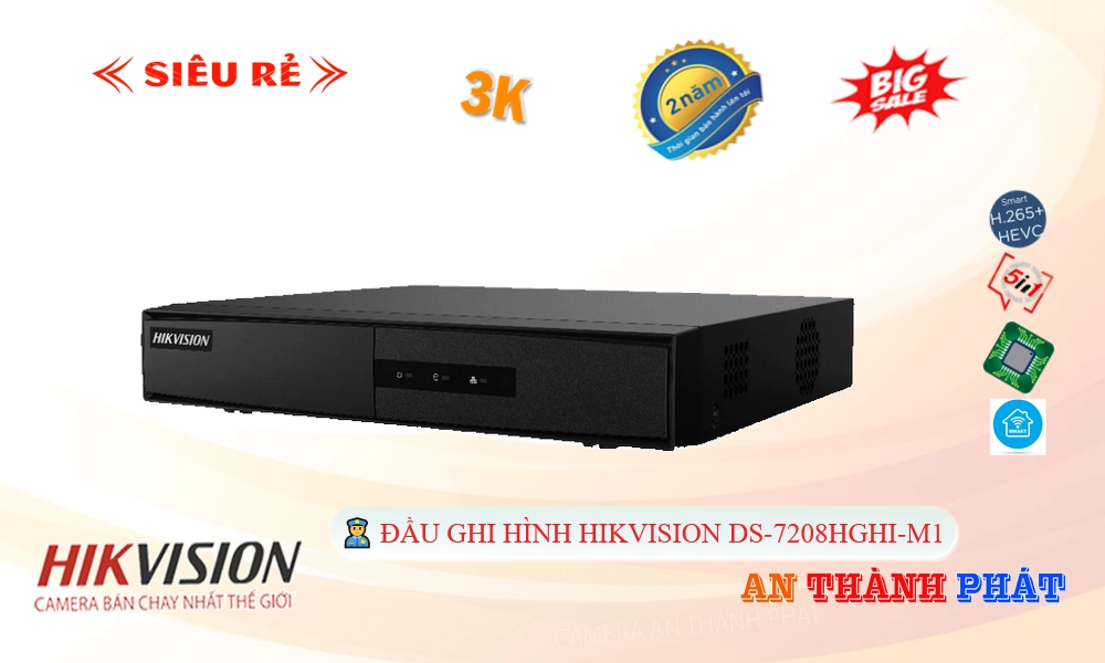DS-7208HGHI-M1 Đầu Thu Hikvision DS-7208HGHI-M1 Đầu Thu Hikvision