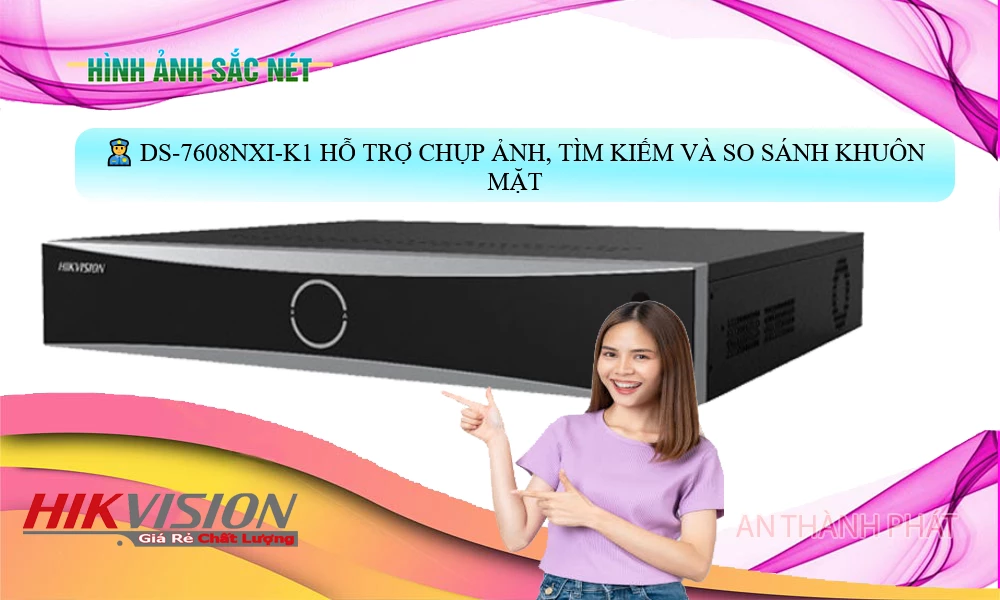 Đầu Ghi Camera DS-7608NXI-K1 Hikvision Chất Lượng