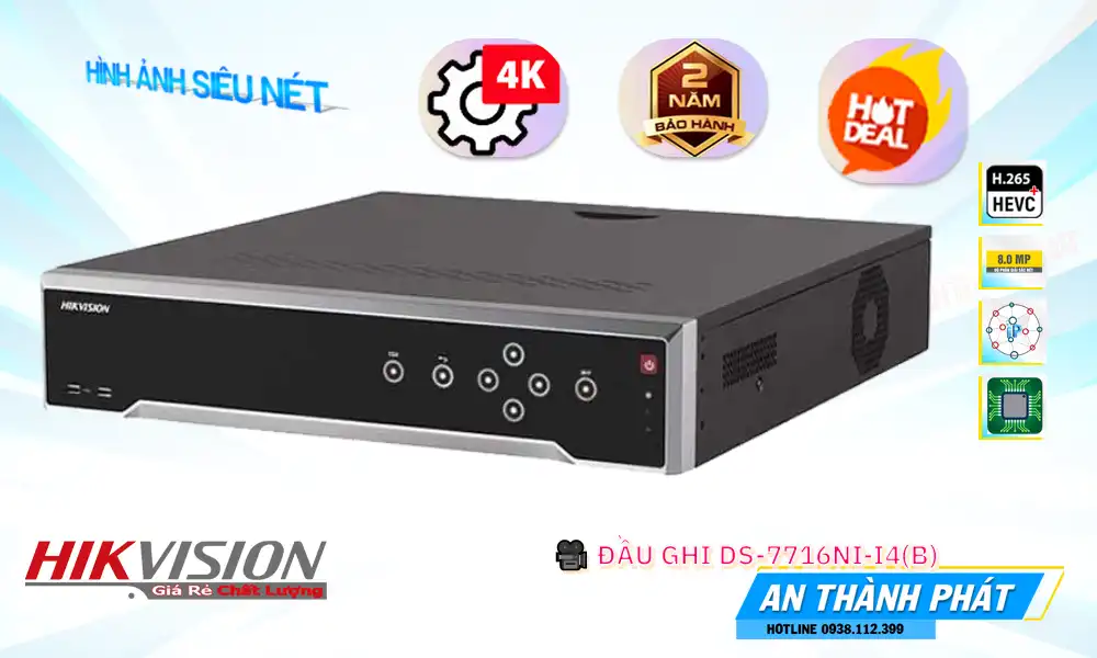 DS-7716NI-I4 (B) Hikvision Chất Lượng