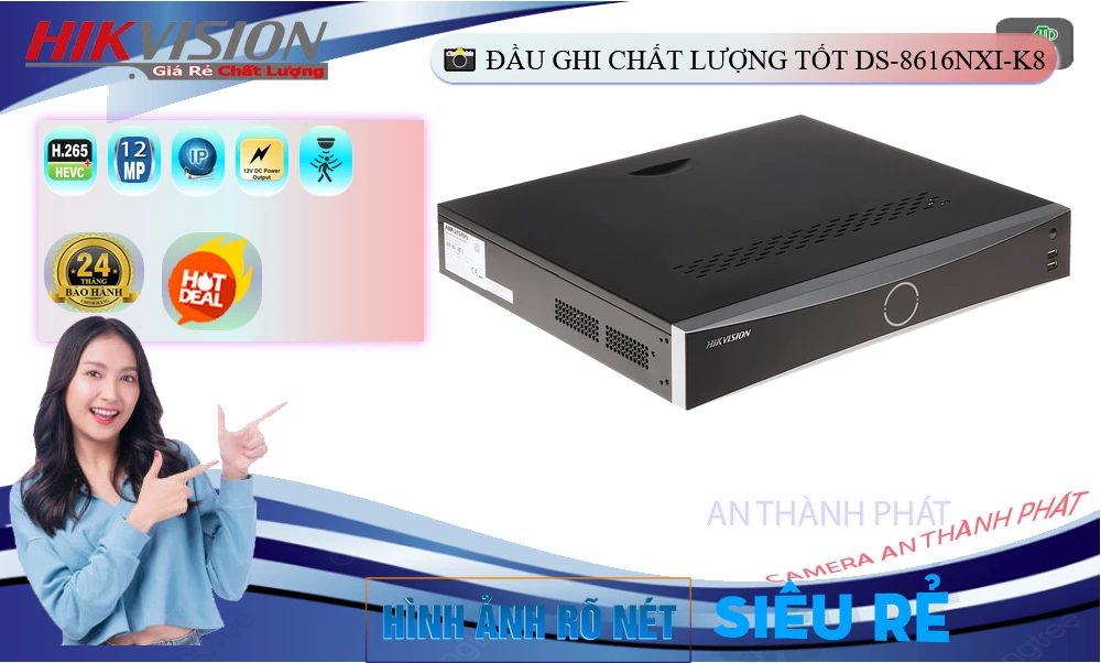 DS-8616NXI-K8 Đầu Thu Hikvision DS-8616NXI-K8 Đầu Thu Hikvision