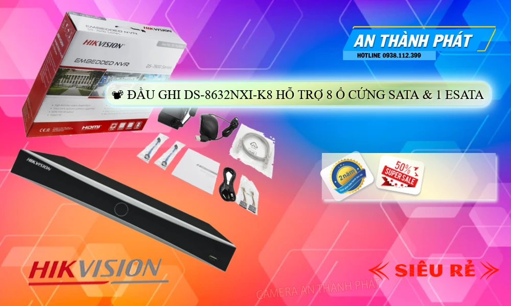 Hikvision DS-8632NXI-K8 Sắc Nét Hikvision DS-8632NXI-K8 Sắc Nét