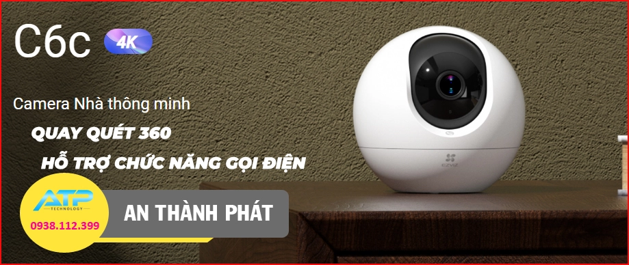 camera ip wifi ezviz c6c 4k hình ảnh sắc nét hỗ trợ xoay 360 chất lượng hỗ trợ chức năng gọi điện tiên tiến