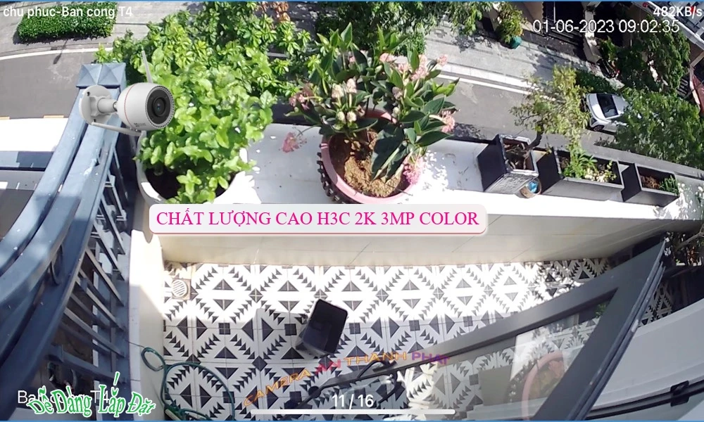 Camera IP Wifi H3C 2K 3MP Color Wifi Ezviz Camera IP Wifi H3C 2K 3MP Color Wifi Ezviz