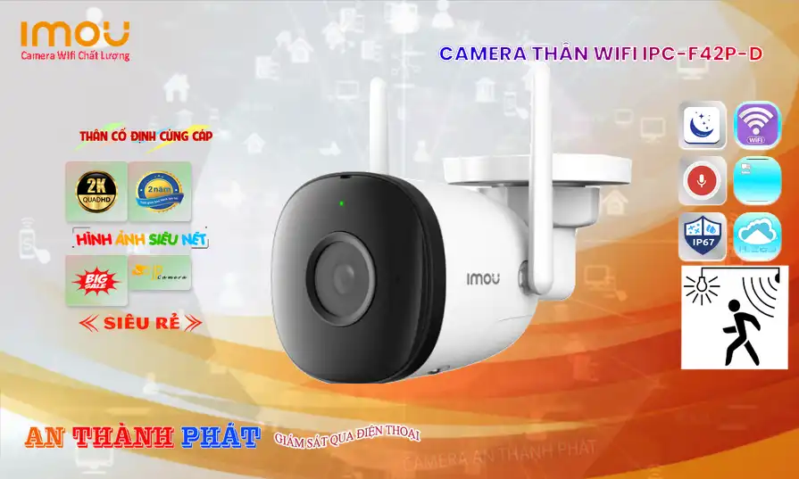 Camera Wifi Imou Thiết kế Đẹp IPC-F42P-D Camera Wifi Imou Thiết kế Đẹp IPC-F42P-D