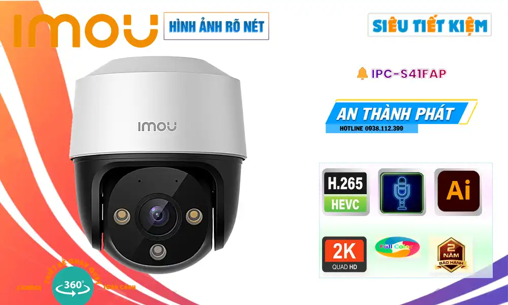 IPC-S41FAP Wifi Imou Thiết kế Đẹp