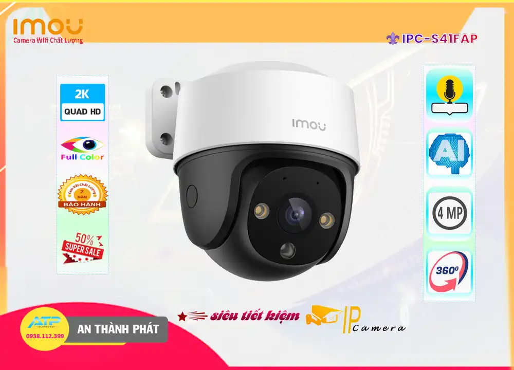 IPC-S41FAP Wifi Imou Thiết kế Đẹp