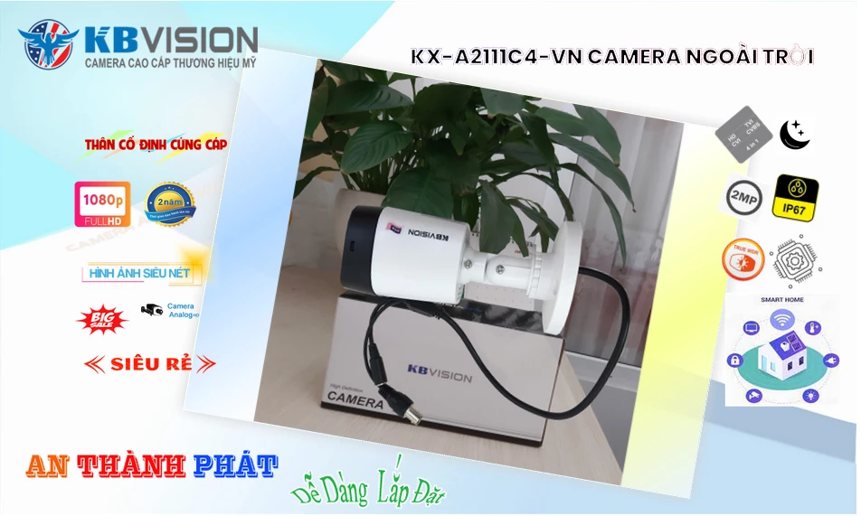 Camera KBvision KX-A2111C4-VN Mẫu Đẹp Camera KBvision KX-A2111C4-VN Mẫu Đẹp