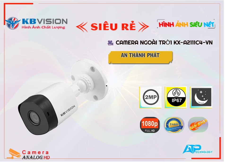 Camera KBvision KX-A2111C4-VN Mẫu Đẹp Camera KBvision KX-A2111C4-VN Mẫu Đẹp
