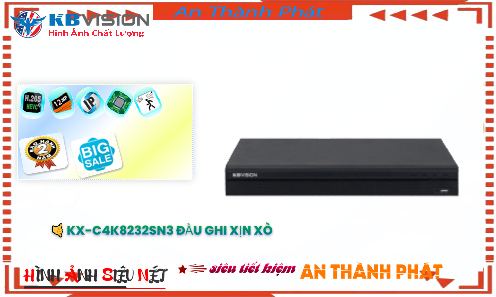 Đầu ghi KBvision KX-C4K8232SN3 Mẫu Đẹp Đầu ghi KBvision KX-C4K8232SN3 Mẫu Đẹp