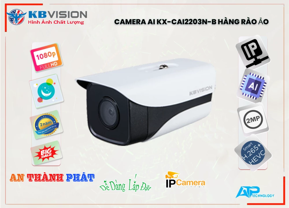 KX-CAi2203N-B Sắc Nét KBvision KX-CAi2203N-B Sắc Nét KBvision