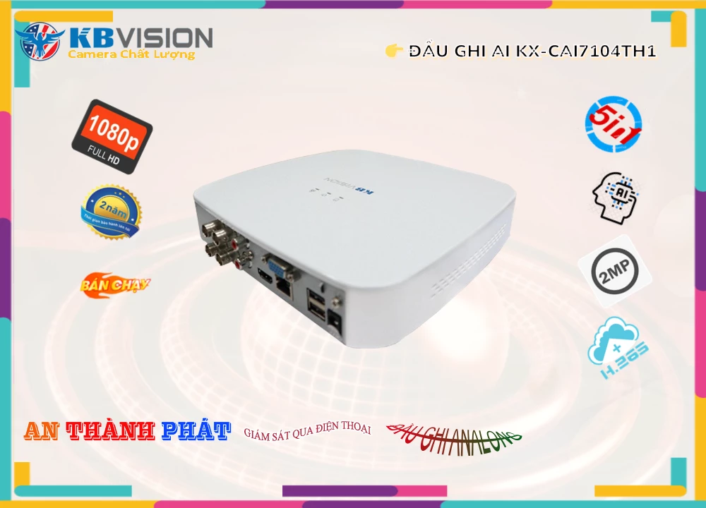 Đầu Thu KTS KBvision KX-CAi7104TH1 Giá rẻ Đầu Thu KTS KBvision KX-CAi7104TH1 Giá rẻ