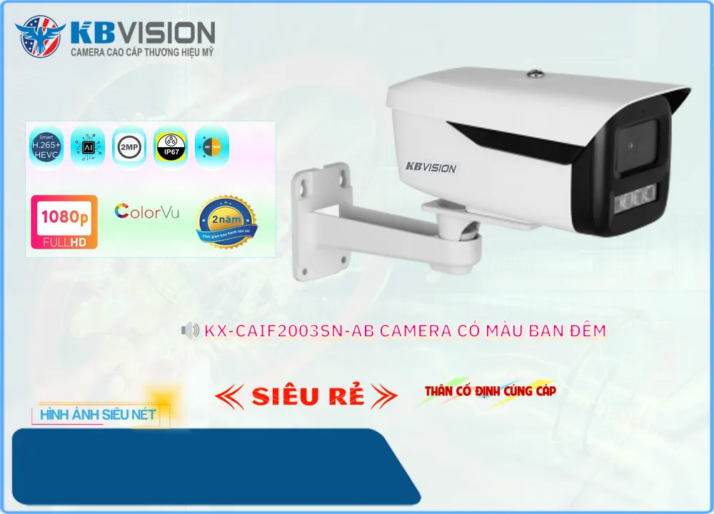 KX-CAiF2003SN-AB Camera Với giá cạnh tranh KBvision KX-CAiF2003SN-AB Camera Với giá cạnh tranh KBvision