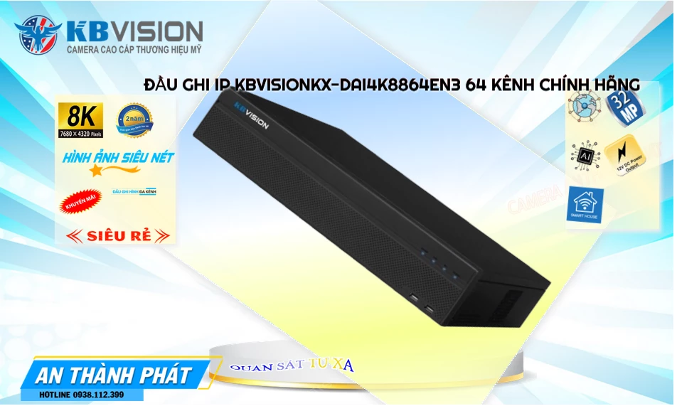 KX-DAi4K8864EN3 Đầu Ghi Hình KX-DAi4K8864EN3 Đầu Ghi Hình