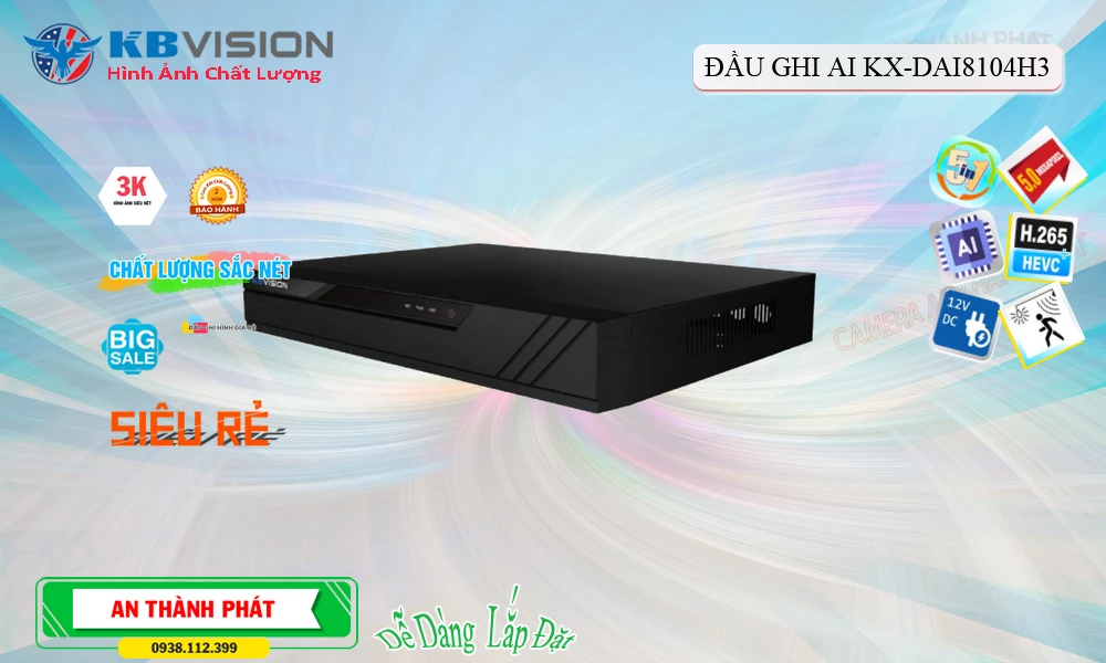 ✅ Đầu Ghi KBvision đang khuyến mãi KX-DAi8104H3