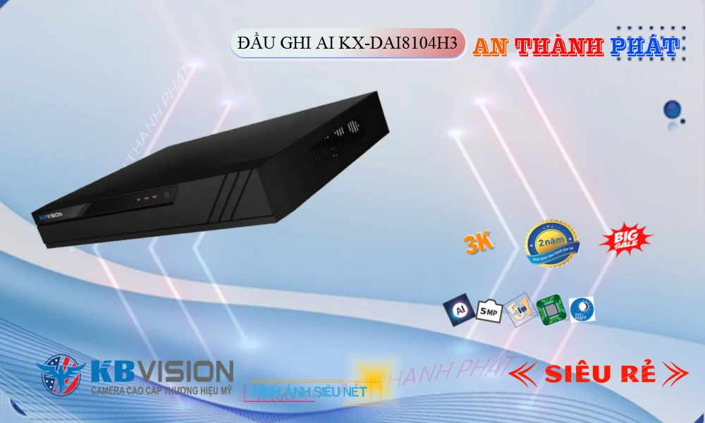 ✅ Đầu Ghi KBvision đang khuyến mãi KX-DAi8104H3