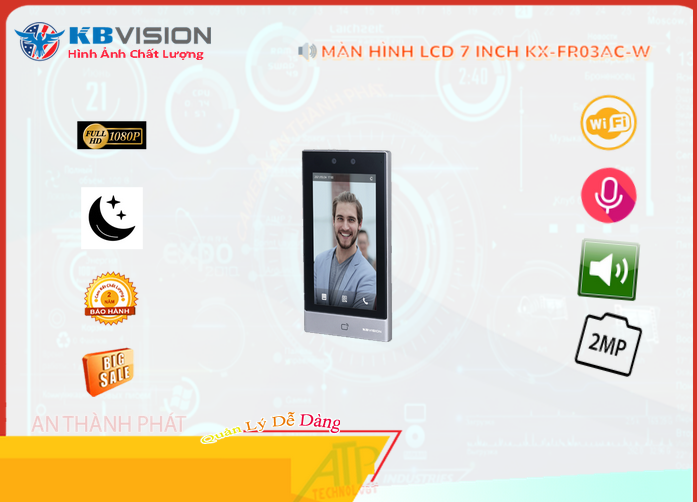 Máy Chấm Công KBvision KX-FR03AC-W Máy Chấm Công KBvision KX-FR03AC-W
