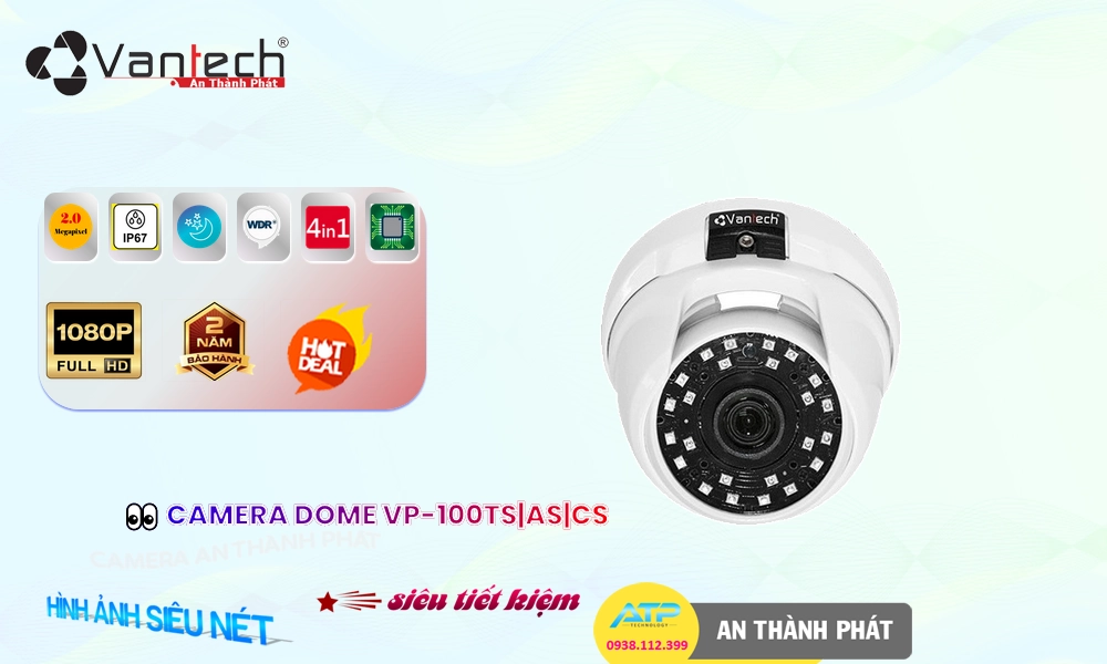 Camera Giá Rẻ VanTech VP-100TS|AS|CS HD Anlog Công Nghệ Mới Camera Giá Rẻ VanTech VP-100TS|AS|CS HD Anlog Công Nghệ Mới