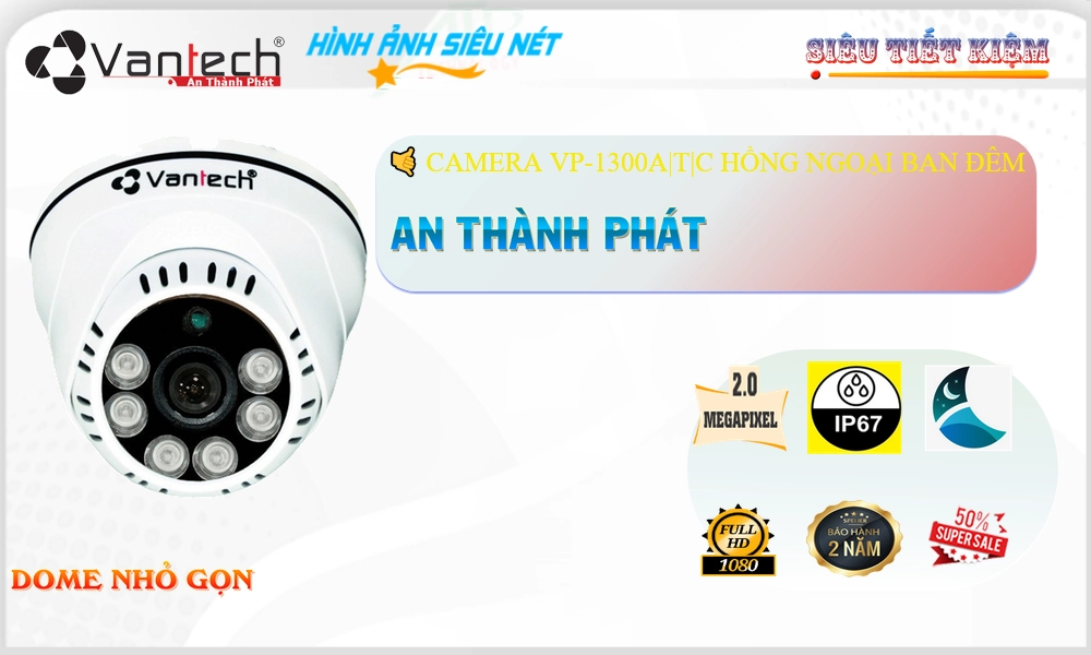 Camera VanTech VP-1300A|T|C Mẫu Đẹp Camera VanTech VP-1300A|T|C Mẫu Đẹp