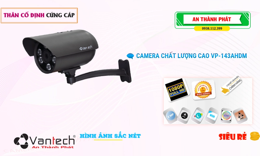 Camera VP-143AHDM VanTech đang khuyến mãi Camera VP-143AHDM VanTech đang khuyến mãi