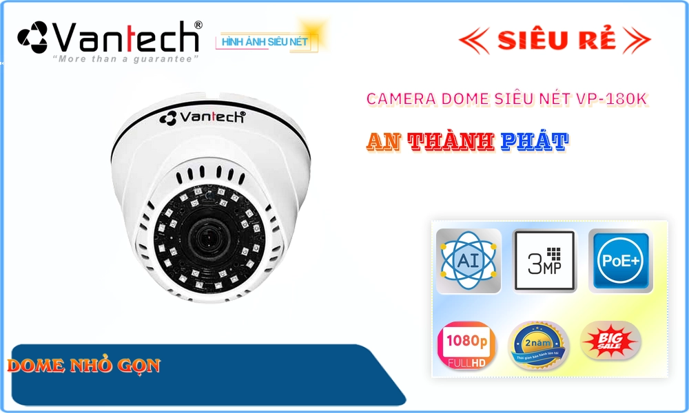 Camera VanTech Giá tốt VP-180K Camera VanTech Giá tốt VP-180K