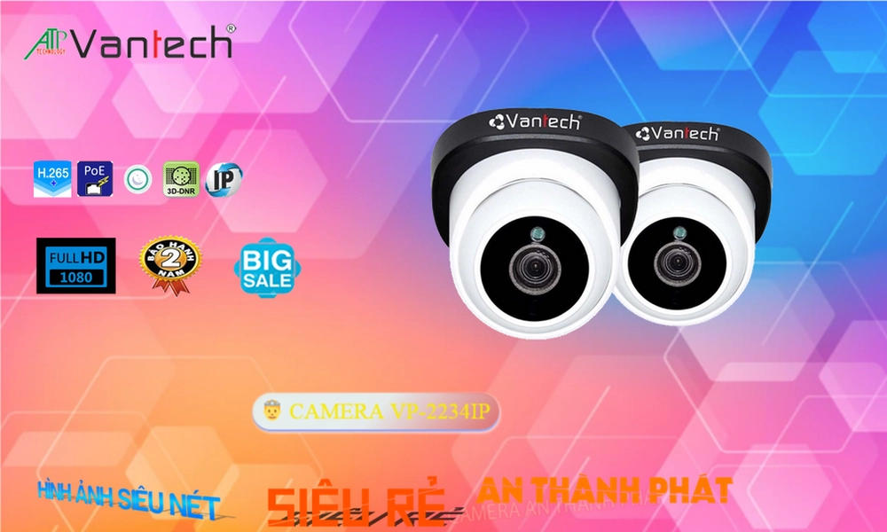 Camera An Ninh VanTech VP-2234IP Chi phí phù hợp ✲ Camera An Ninh VanTech VP-2234IP Chi phí phù hợp ✲