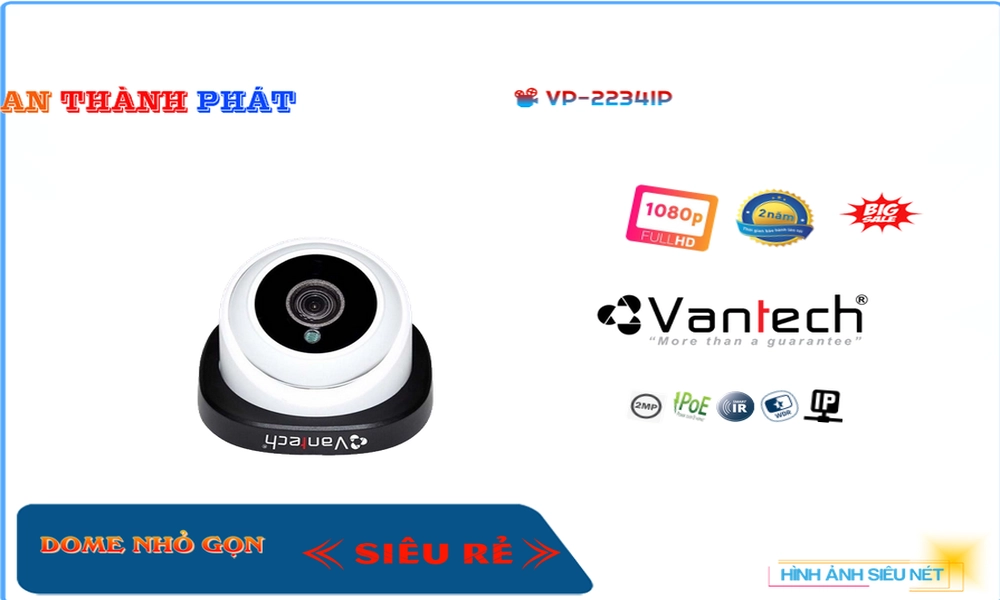 Camera An Ninh VanTech VP-2234IP Chi phí phù hợp ✲ Camera An Ninh VanTech VP-2234IP Chi phí phù hợp ✲