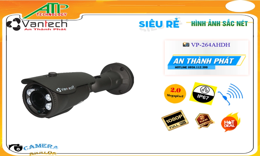VP-264AHDH Công Nghệ HD Camera Giám Sát Giá rẻ VP-264AHDH Công Nghệ HD Camera Giám Sát Giá rẻ