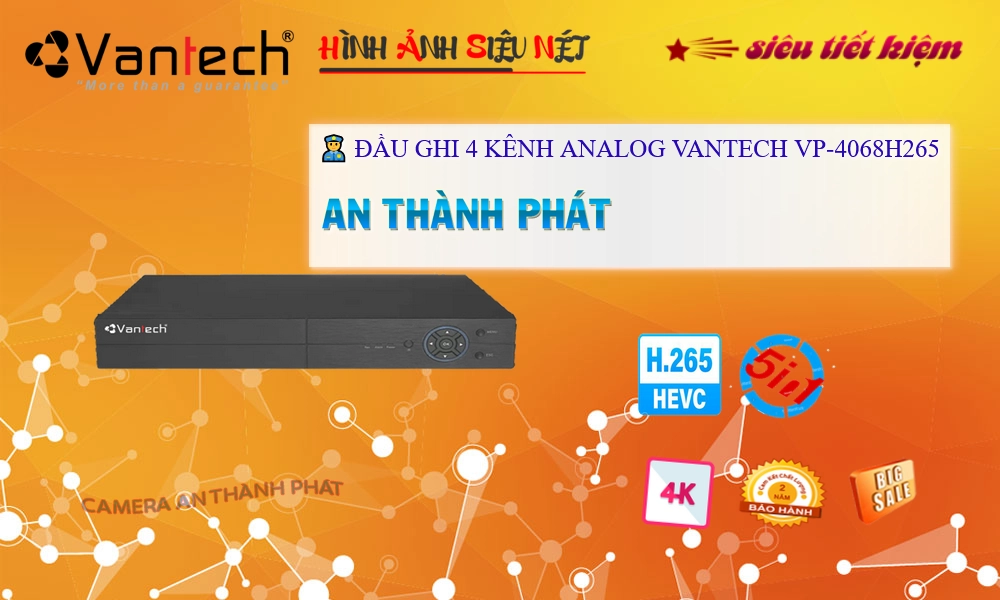 VP-4068H265 Đầu Thu VanTech