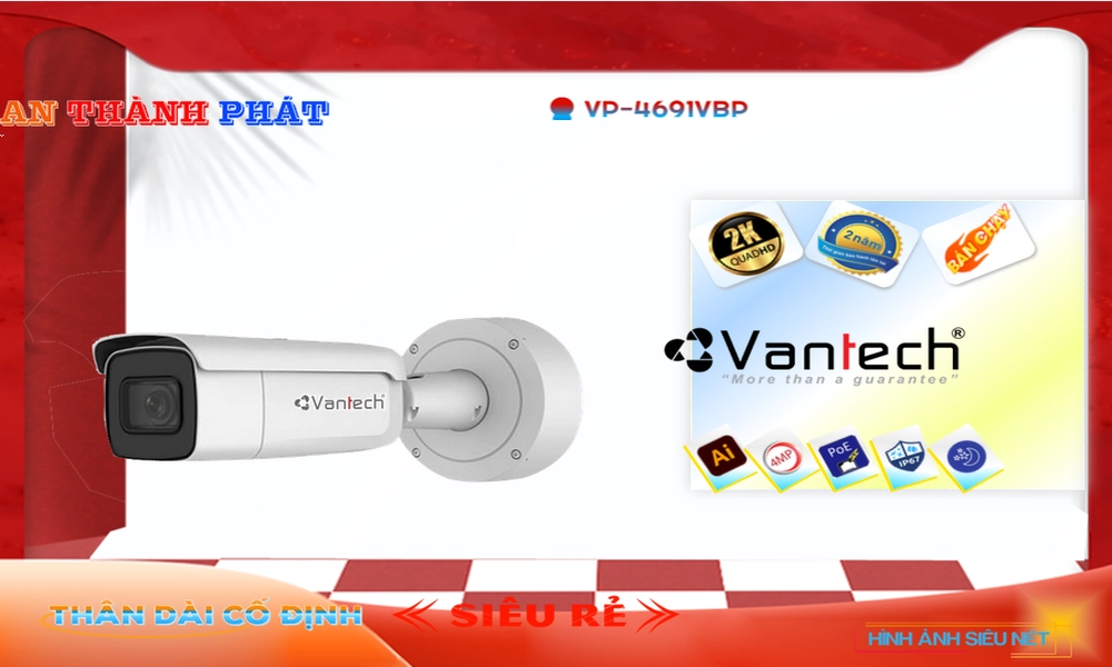 VP-4691VBP Camera Cấp Nguồ Qua Dây Mạng VanTech Giá tốt VP-4691VBP Camera Cấp Nguồ Qua Dây Mạng VanTech Giá tốt