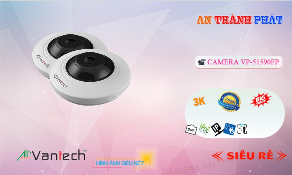 Camera An Ninh VanTech VP-51590FP Chức Năng Cao Cấp