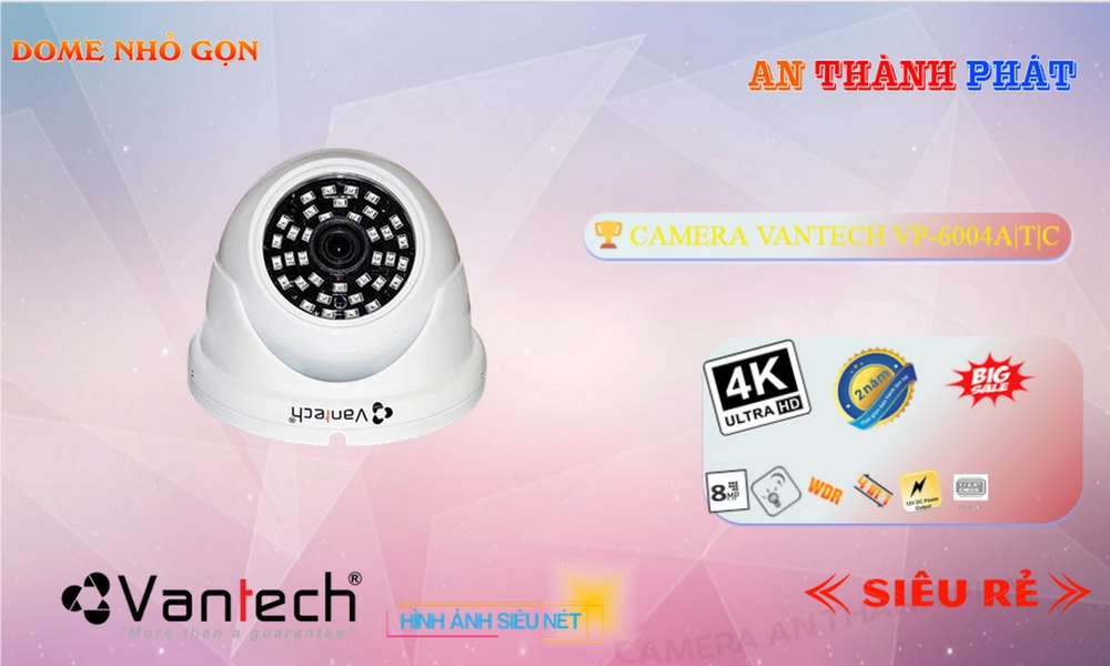 Camera HD Anlog VanTech VP-6004A|T|C Mẫu Đẹp Camera HD Anlog VanTech VP-6004A|T|C Mẫu Đẹp