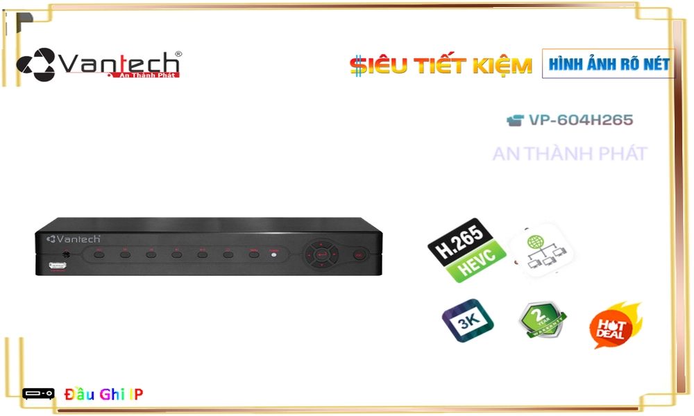 Đầu Thu VanTech VP-604H265 Đầu Thu VanTech VP-604H265