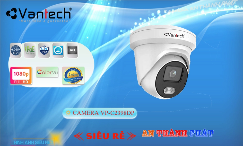 Camera An Ninh VanTech VP-C2398DP Giá rẻ ✲ Camera An Ninh VanTech VP-C2398DP Giá rẻ ✲