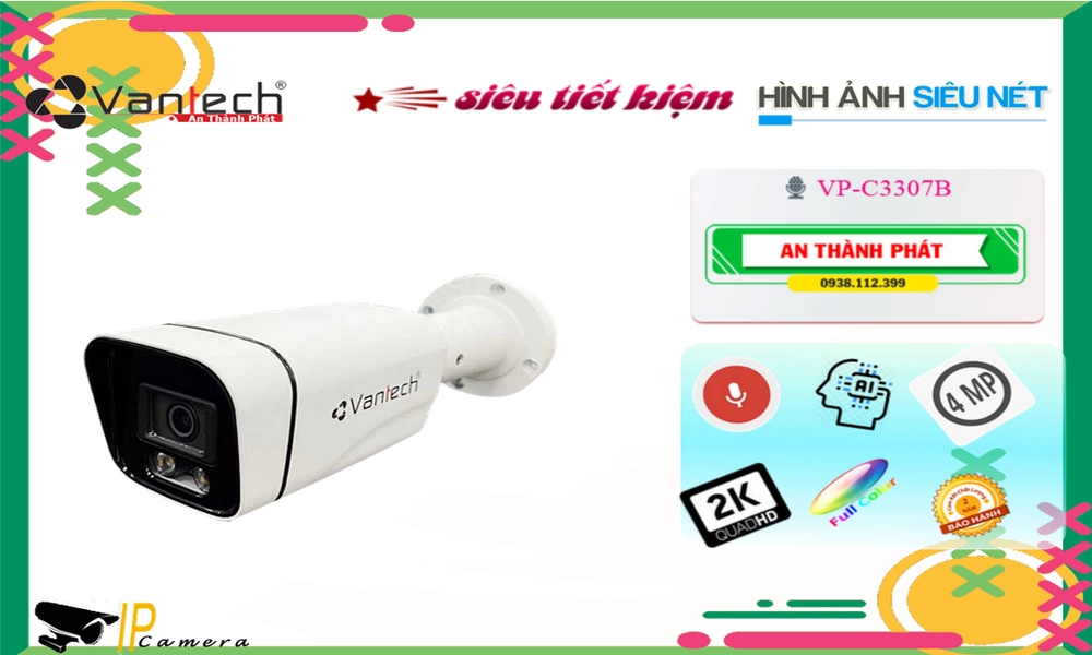 ❂ VP-C3307B Camera Công Nghệ POE VanTech ❂ VP-C3307B Camera Công Nghệ POE VanTech