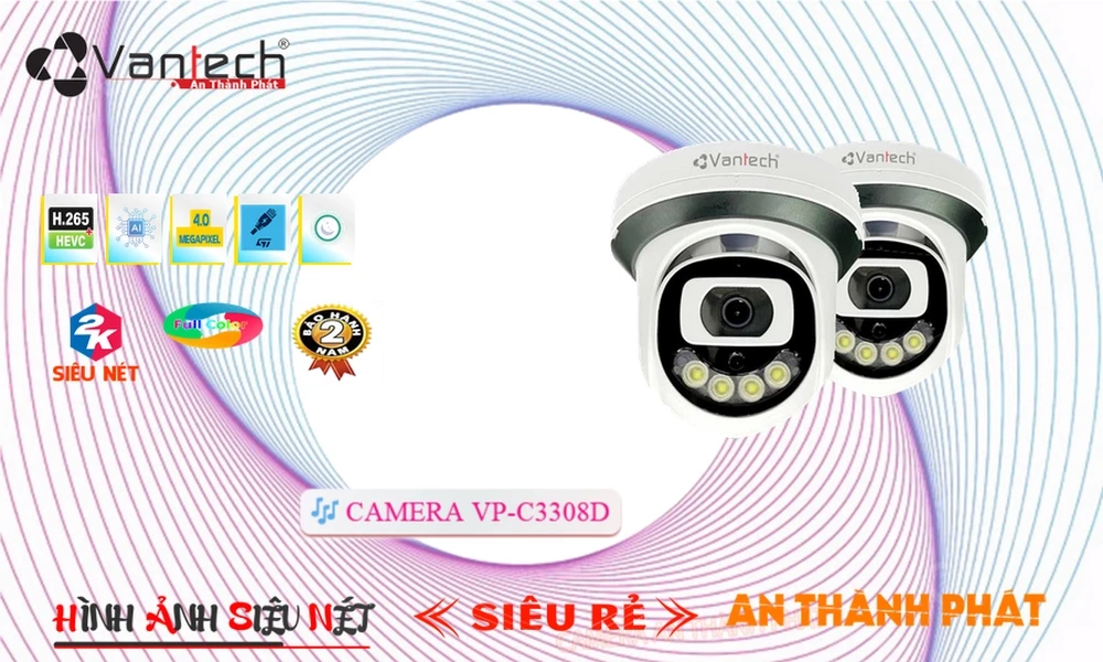 Camera Cấp Nguồ Qua Dây Mạng VP-C3308D VanTech Camera Cấp Nguồ Qua Dây Mạng VP-C3308D VanTech