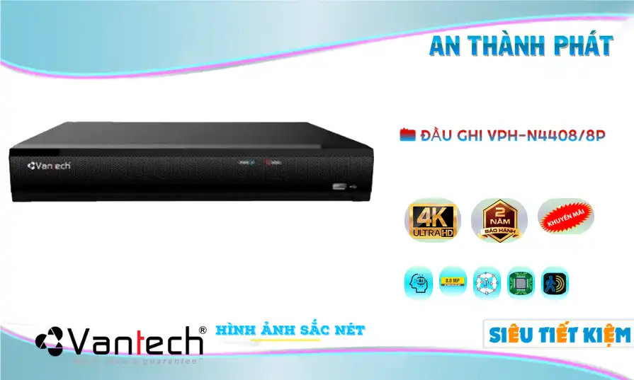 Đầu Thu VPH-N4408/8P VanTech Đầu Thu VPH-N4408/8P VanTech