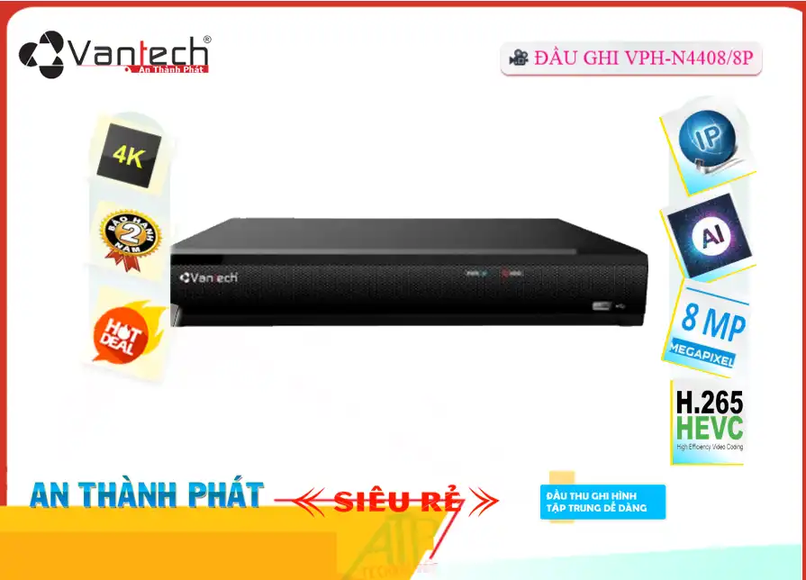 Đầu Thu VPH-N4408/8P VanTech Đầu Thu VPH-N4408/8P VanTech