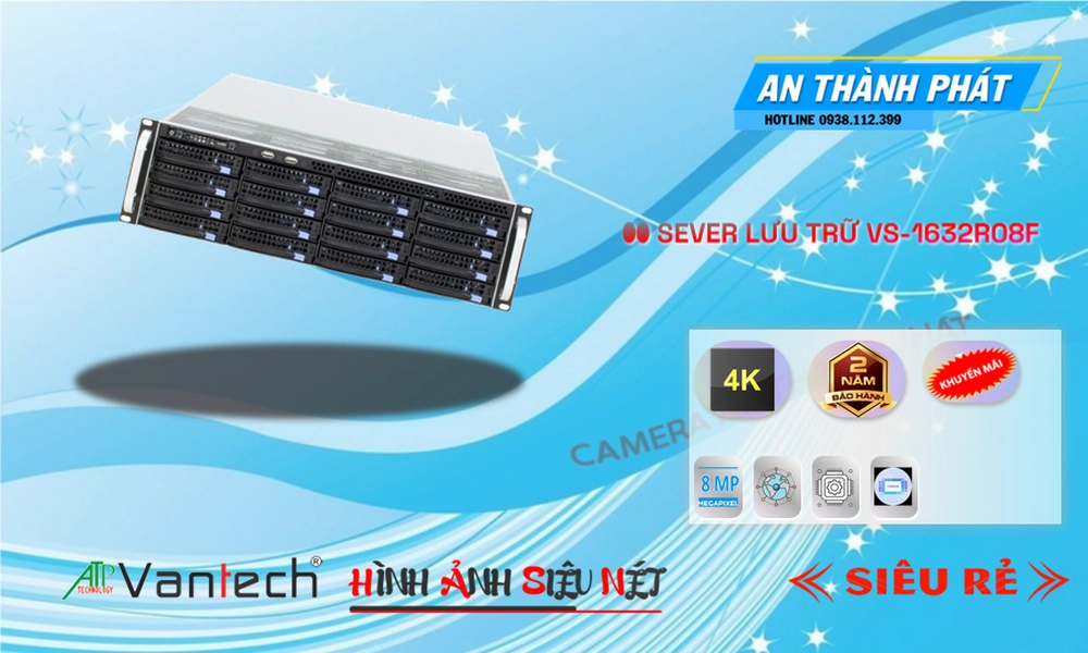 Đầu ghi VanTech VS-1632R08F Tiết Kiệm Đầu ghi VanTech VS-1632R08F Tiết Kiệm